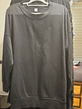 Old Navy Black Fleece-Lined Sweatshirt
